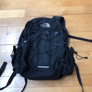 black north face backpack